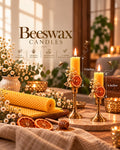 Beeswax Candle Hand Rolled (Pack of 2)